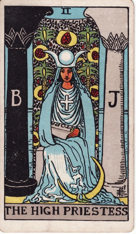 Carta A Sacerdotisa, do tarô Rider-Waite